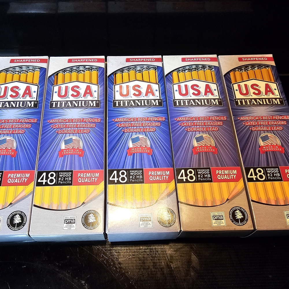 USA Titanium Pencils - 48 Pack 192 Total